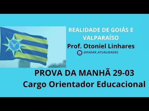 CONCURSO VALPARAÍSO - GO CORREÇÃO DA PROVA DA MANHÃ 29_03