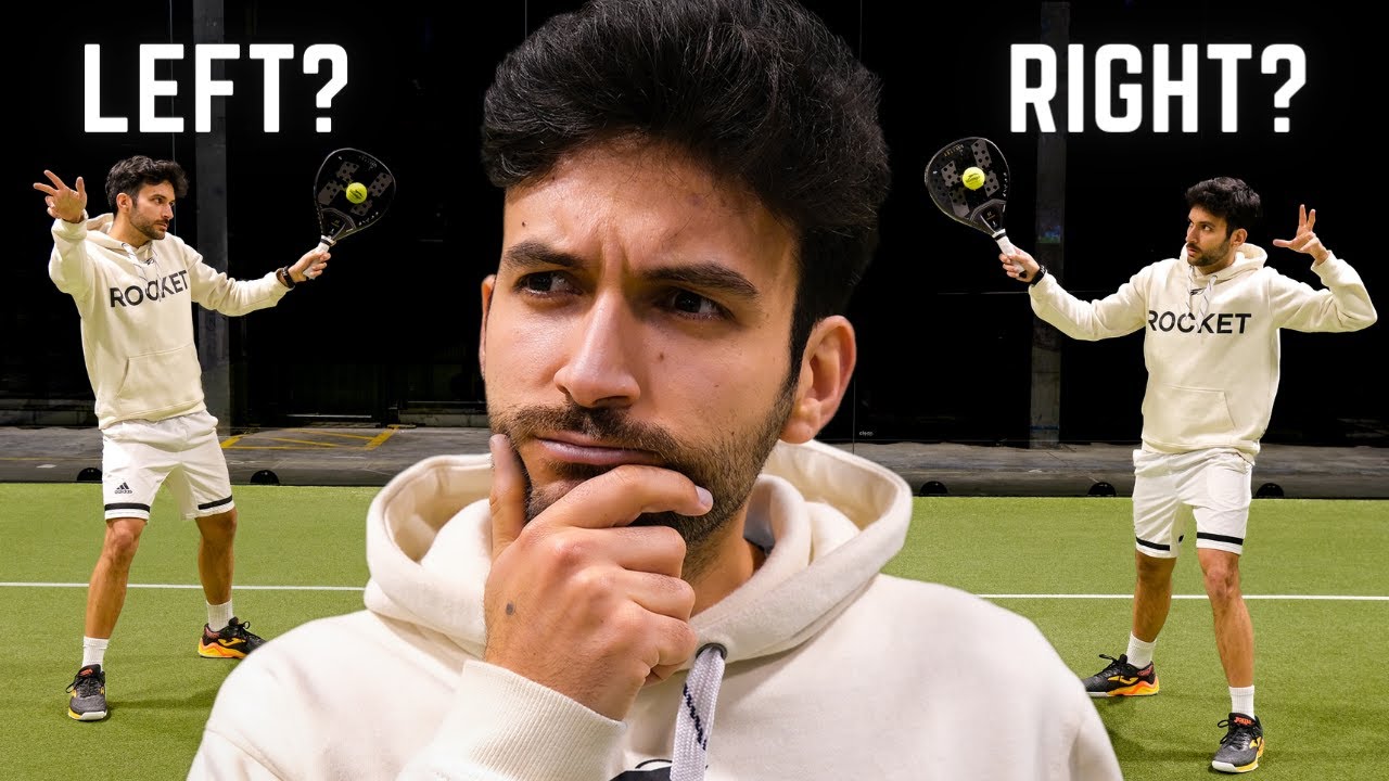 Choosing Padel court side based on handedness and partner.