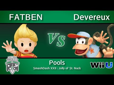 SmashDash XXII - FATBEN (Lucas) Vs. Devereux (Diddy Kong) - Pools