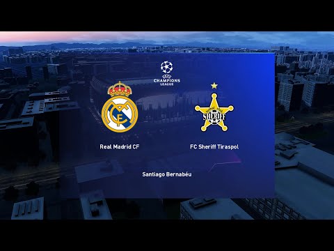 [UEFA CHAMPIONS LEAGUE 2021/2022] Real Madrid CF vs FC Sheriff Tiraspol (SIMULACIÓN) PES2021 [4k]