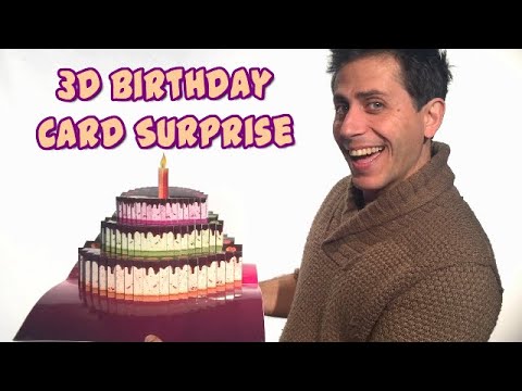 3D Birthday Card Surprise Magic Trick Children Party Gospel