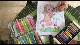 tô màu bức tranh tặng hoa cô giáo