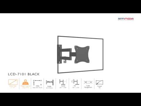 Миниатюра изображения товара Кронштейн для телевизора ARM Media LCD-7101 Black
