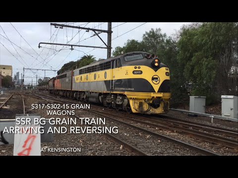 SSR BG Grain Train Arriving And Reversing at Kensington