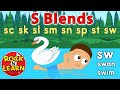 Beginning Consonant Blends with S | Learn to Read: sc, sk, sl, sm, sn, sp, st, sw | Rock 'N Learn