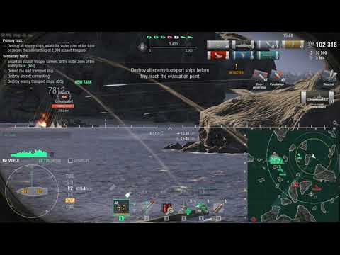 [Former] Solo Operation Narai 640k Damage Record - World of Warships