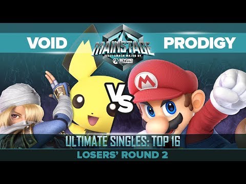 VoiD vs Prodigy - Losers' Round 2: Ultimate Singles Top 16 - Mainstage | Sheik, Pichu vs Mario