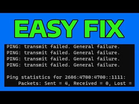 How To Fix Ping Transmit Failed General Failure Error in Windows