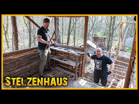 Das Stelzenhaus - Es nimmt kein Ende 🤣 [Part 8] - Bushcraft Outdoor Shelter