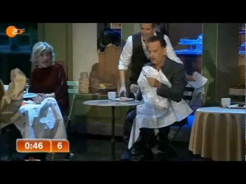 Tom Hanks funny moment at "Wetten Dass..?" (German TV show, 03.11.2012)