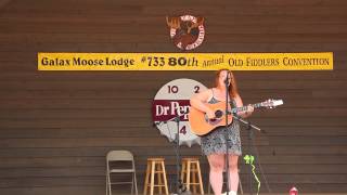 Amy Ellis in Folksong contest at Galax 2015