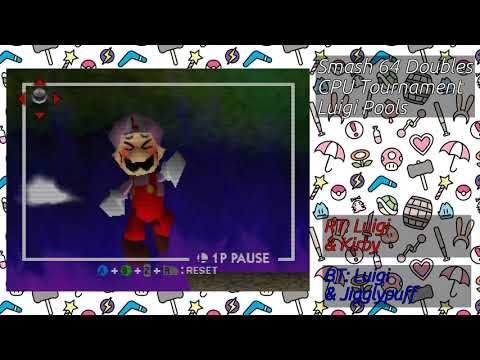 Smash 64 Doubles CPU Tournament ~ Luigi Pools