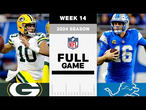 GAME OF THE WEEK! Green Bay Packers vs. Detroit Lions FULL GAME | NFL 2024 Season Week 14