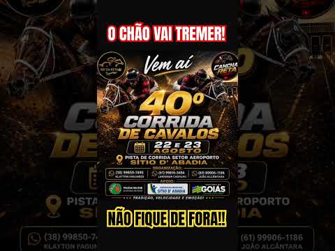 40° GP SÍTIO D’ABADIA #corridadecavalos #cavalo #abqm #jockey #viral #viraliza #prado