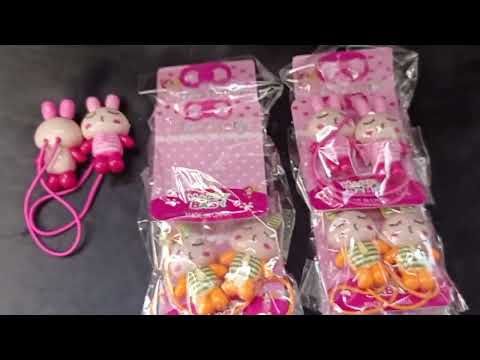 CARTELA AMARRADOR DE CABELO COELHINHA COM 6 PARES