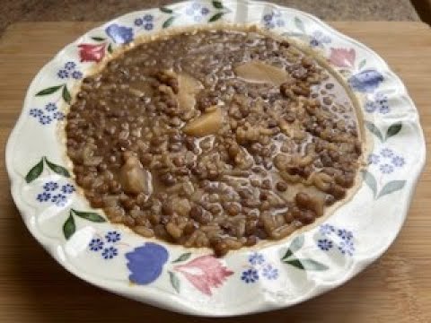 Cómo hacer lentejas con arroz integral al curry, paso a paso