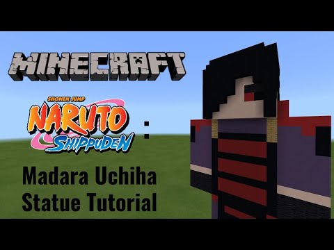 Minecraft | How To Make a Madara Uchiha Statue (Naruto Shippuden)
