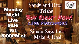 Curated Live Sale Incredible Deals on Unique Vintage Finds! | Jun 1 @8pm et (5pm pt)