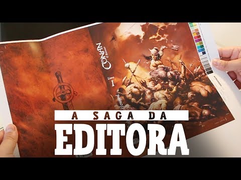 A produção do livro CONAN com a gráfica e editora | Saga da Editora 02