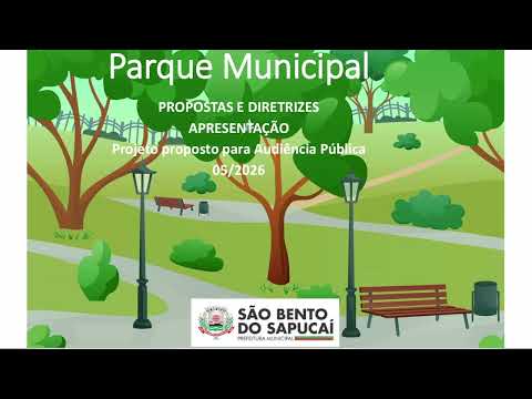 Audiência Pública - 12-05-2026 às 18h (PL nº 88/2026 - Criação de Parque Municipal)