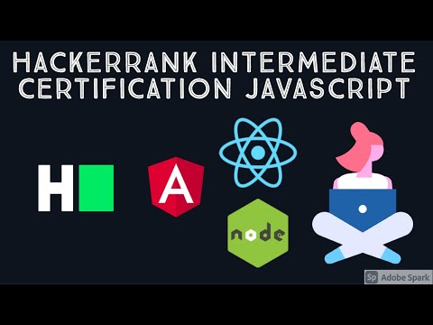 Javascript Intermediate Certification Hackerrank Latest 01