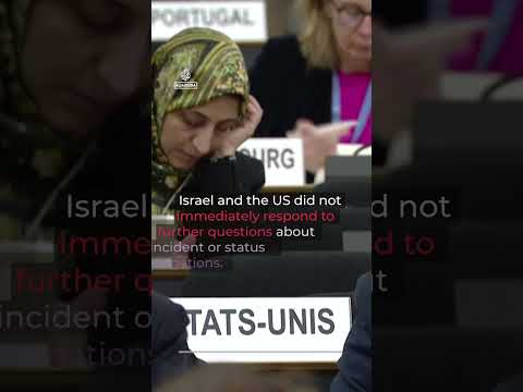 Grieving Iranian mother tells UN about children before school attack | AJ #shorts