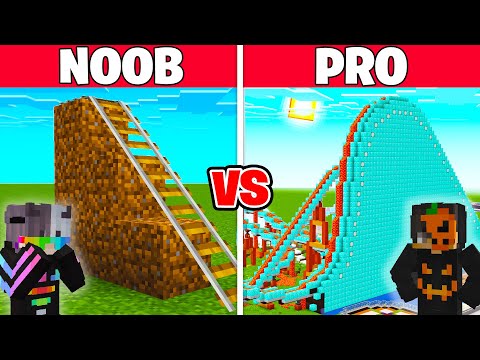 NOOB vs PRO: DEVASA HIZ TRENİ YAPI KAPIŞMASI! - Minecraft