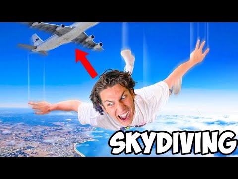 Jumping out of a PLANE.... (10,000,000 Skydiving Special) | NichLmao