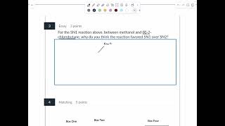 Quiz 6 video key - Substitution reactions