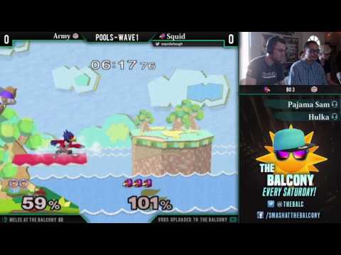 Melee @ the Balcony 80 - Pools ft. Squid (Falco) VS Army (Ice Climbers)