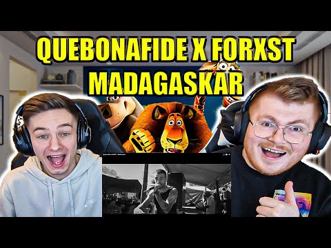 MAD HYPE CHORUS!! QUEBONAFIDE X FORXST - MADAGASKAR - ENGLISH AND POLISH REACTION