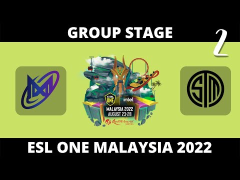 Nigma Galaxy vs TSM FTX Game 2 | Bo2 | Group Stage ESL One Malaysia 2022