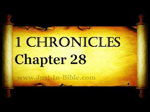 1 Chronicles Chapter 28 - Bible Book 13 - Holy Bible Audio Text - King James Read Along Bible