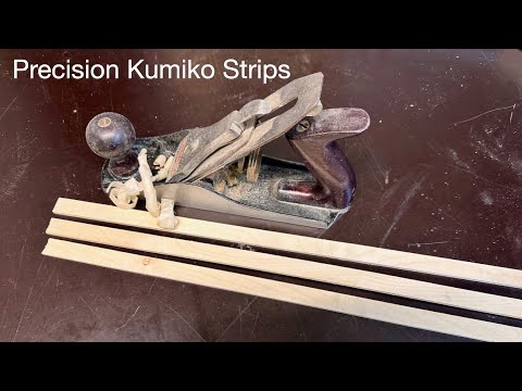 How I Precisely Thickness Kumiko Strips with a Handplane