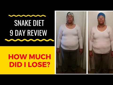 Snake Diet Results 9 Day Weight Loss Results and Review - How I lost weight FAST Journey 2020