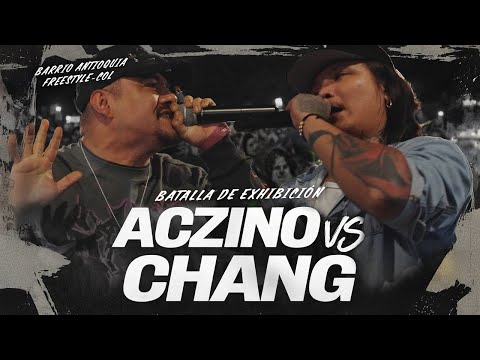 Aczino vs Chang | FMS Colombia Exhibition Battle | Freestyle at La Liga del Barrio | Medellín