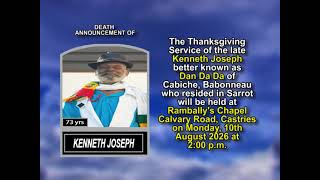 Kenneth Joseph ~ Medium Obituary