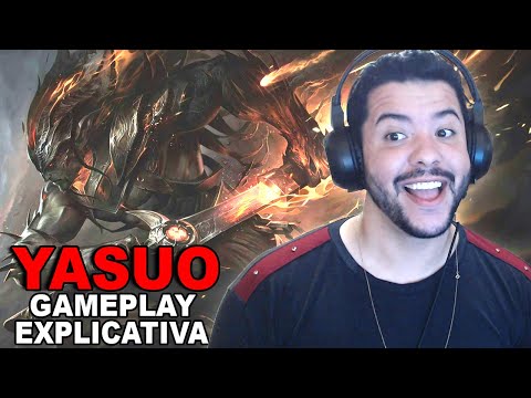 COMO JOGAR DE YASUO GAMEPLAY EXPLICATIVA PARA NÃO FICAR 1/10 | YASUO VS DRAVEN MID GAMEPLAY PT-BR