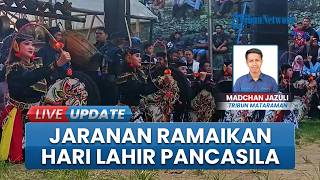 Momen Antusiasme Ratusan Peserta Meriahkan Hari Lahir Pancasila Lewat Seni Jaranan di Trenggalek