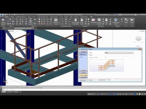 Getting Started with Advance Steel: Part 13 - Inserting a railing on a platform