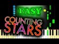 ONEREPUBLIC - COUNTING STARS - Easy Piano Tutorial