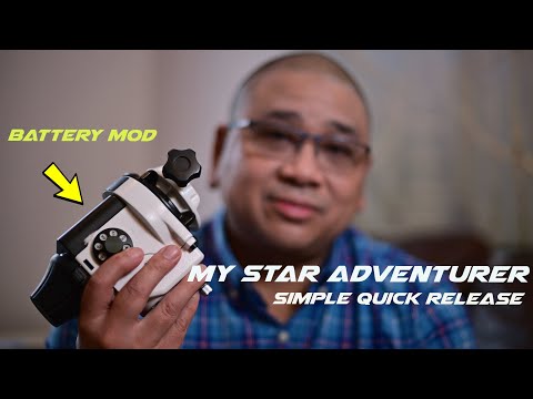 My Skywatcher Star Adventurer  Simple Quick Release Battery Mod