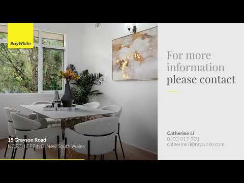 15 Grayson Road, North Epping, NSW 2121, 3 slaapkamers, 1 badkamers, House