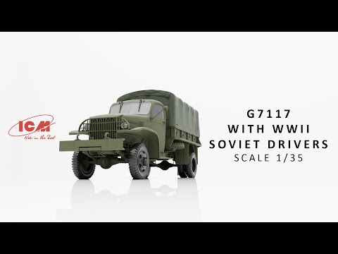 G7117, Армейский грузовой автомобиль с советскими водителями IIMB (ICM 35594)