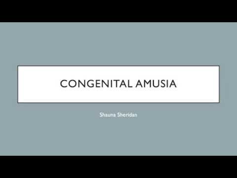 congenital amusia
