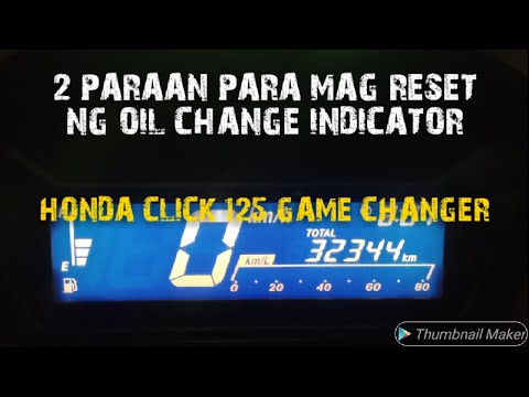 2 Ways How to Reset Oil Change Indicator Honda Click 125