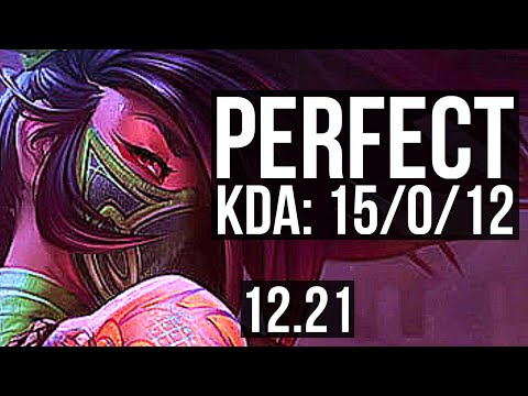 AKALI vs AHRI (MID) | 15/0/12, Legendary, 800+ games | EUW Diamond | 12.21