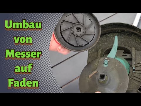 Rasentrimmer Bosch ART 23-18 LI und ART 26-18 LI auf Fadenspule umbauen