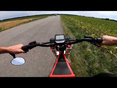 Electric Bike goes 116/kmh !