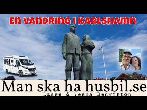 En vandring genom underbara Karlshamn från Campingen i Kollevik.